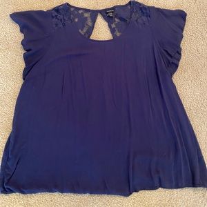 Navy blouse